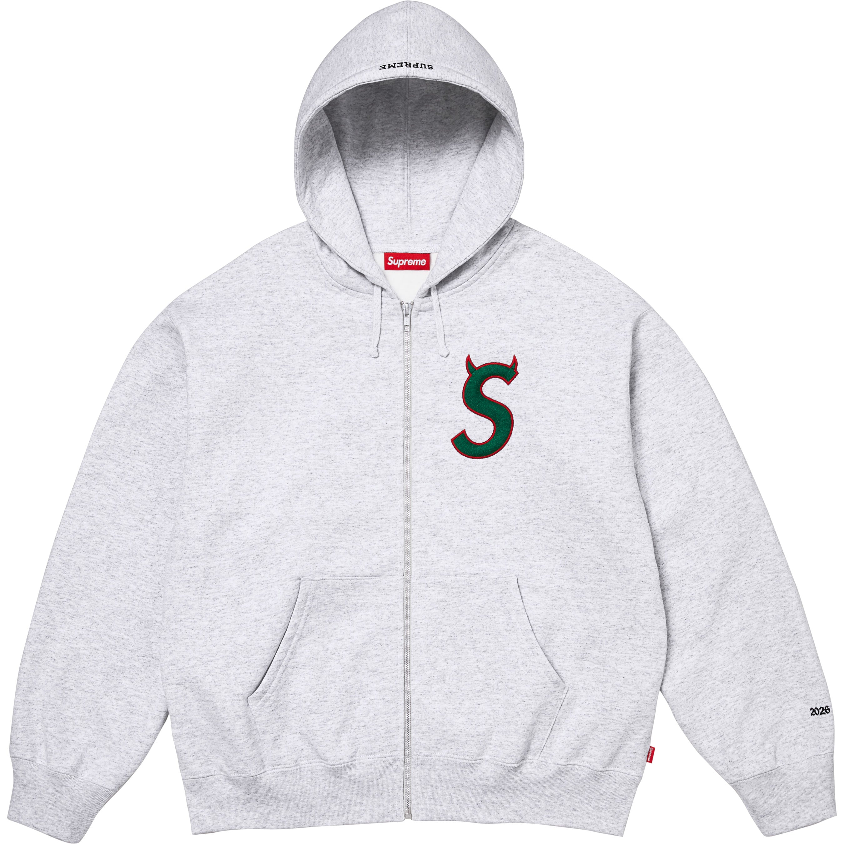 Devil S Logo Zip Up Hooded Sweatshirt view 11